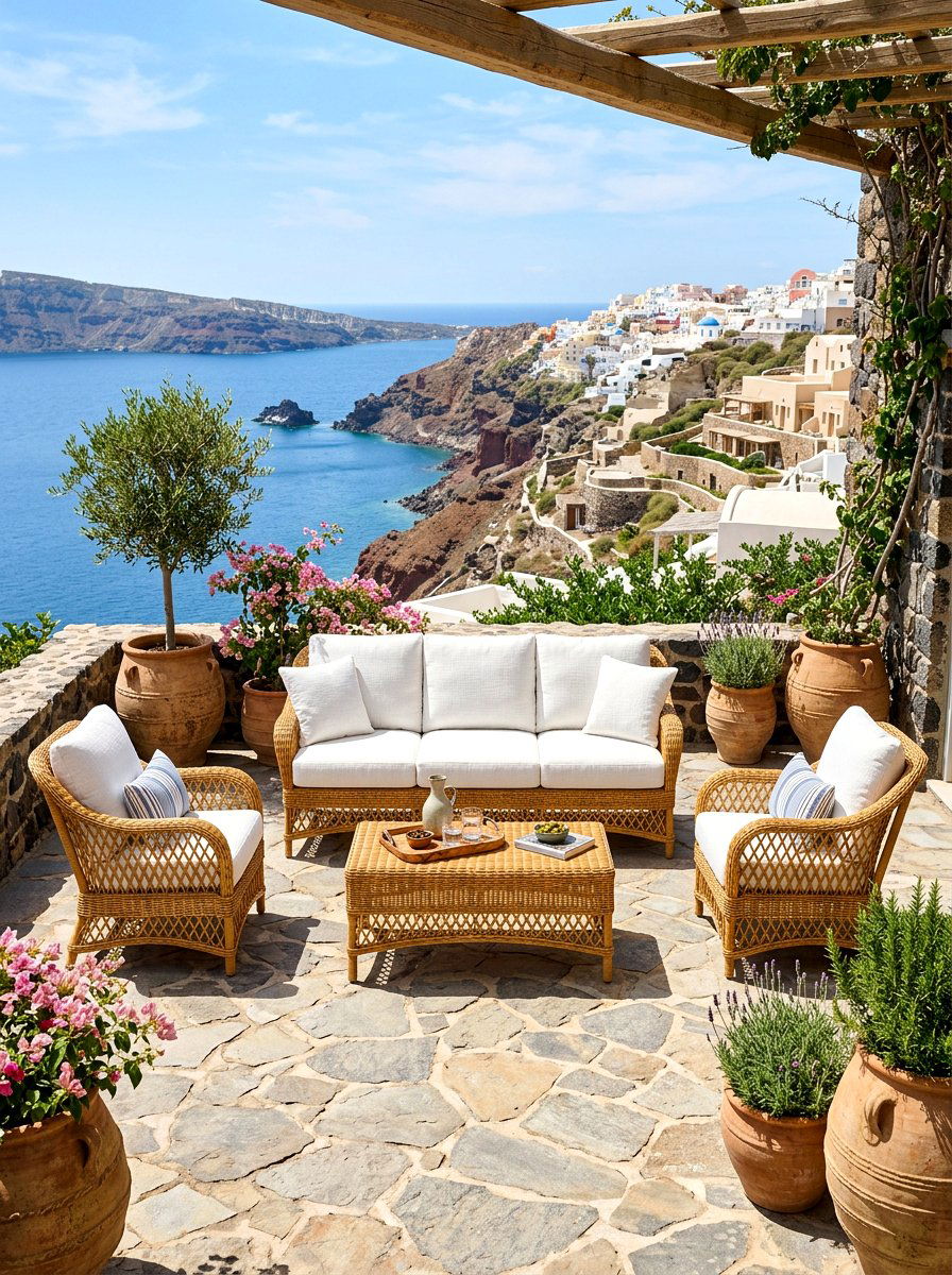 Rattan Sofa Set - 30 backyard furniture ideas