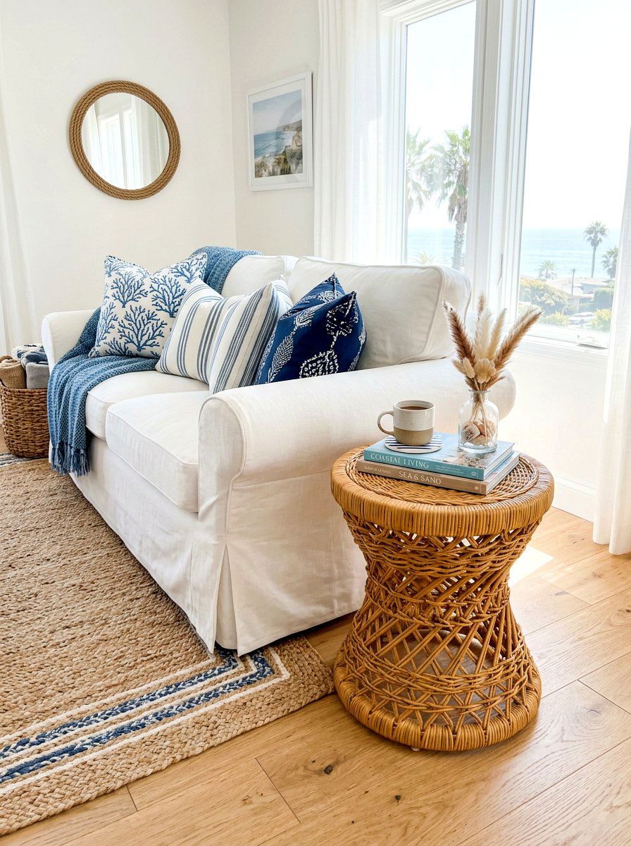 Rattan Stool - 30 accent stool ideas