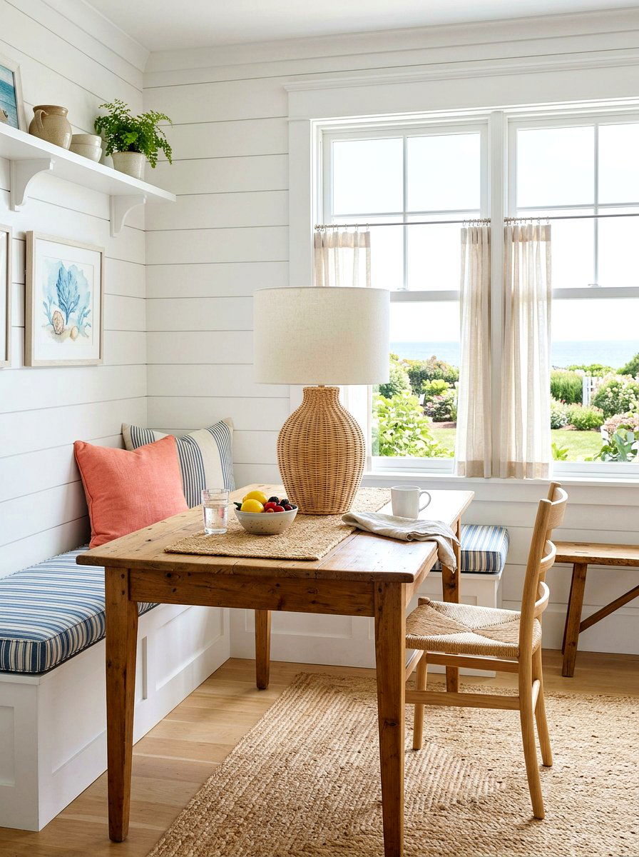 Rattan Table Lamp - 30 mini lamp kitchen ideas