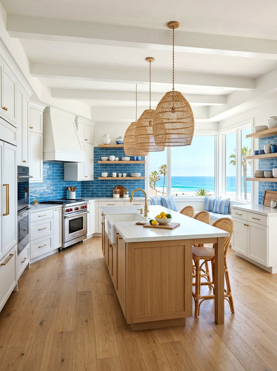 Rattan Woven Lantern - 30 kitchen lantern lighting ideas
