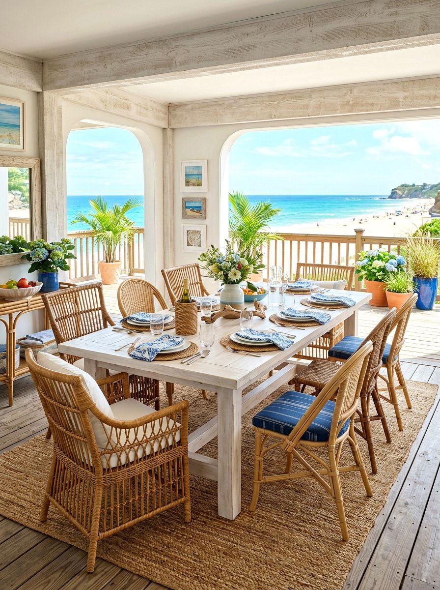Rattan and wicker chairs - 30 mismatched dining chair ideas
