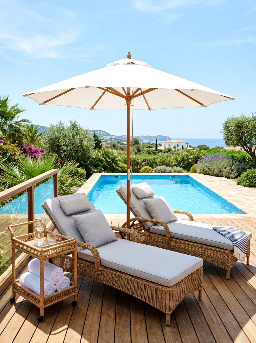 Rattan chaise lounge porch - 30 rattan porch lounge ideas