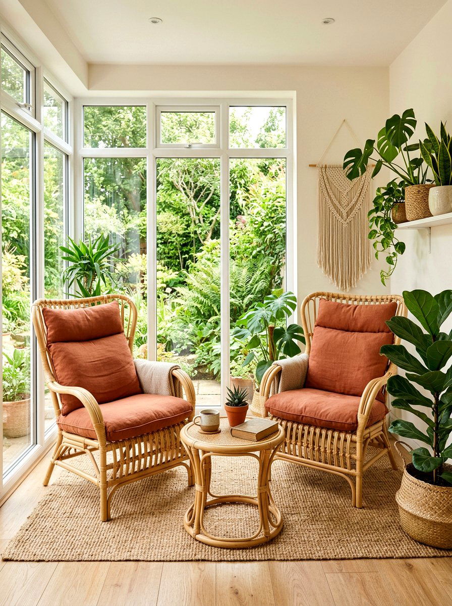 Rattan sunroom seating - 30 sunroom furniture ideas
