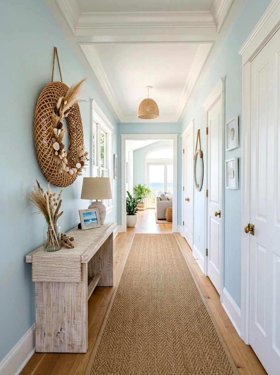 Rattan wreath decor - 30 wreath wall display ideas