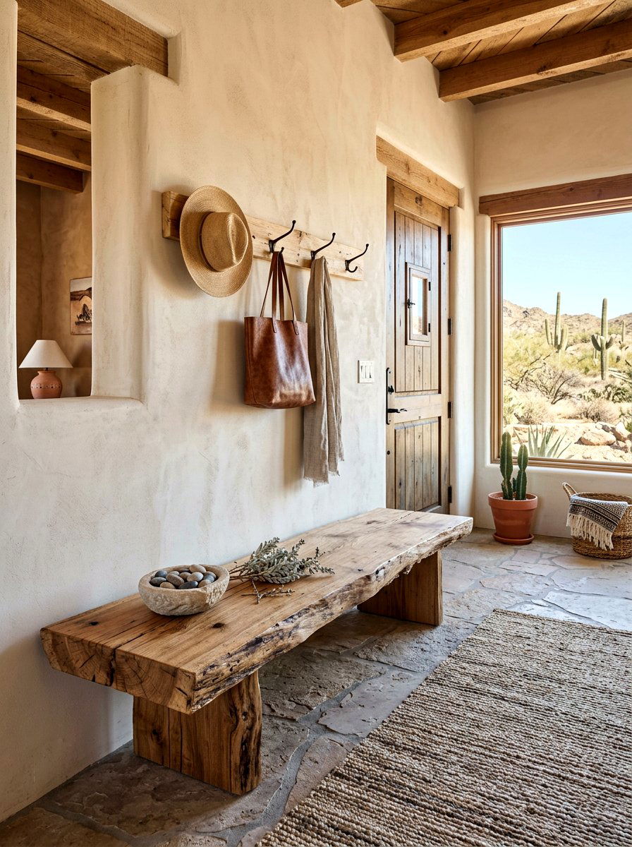 Raw Wood Bench Seating - 30 dune inspired decor ideas