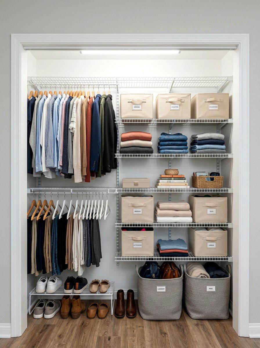 Reach In Closet Layout - 30 nursery closet ideas