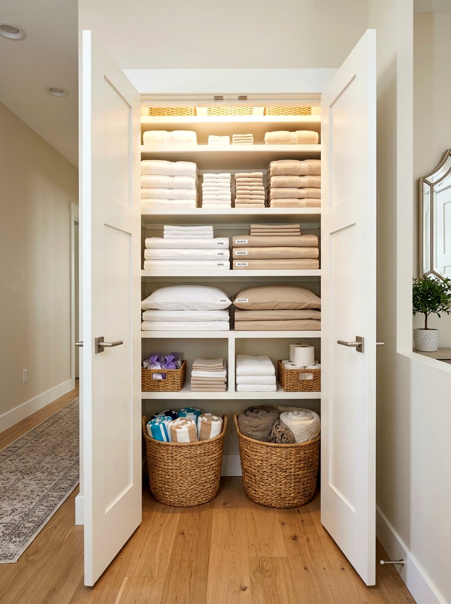 Reach In Linen Closet - 30 organizing a linen closet ideas