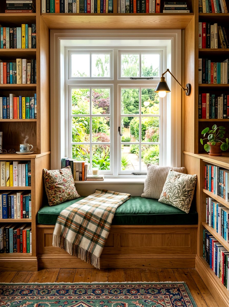 Reading Corner Window Seat - 30 bay window seating ideas