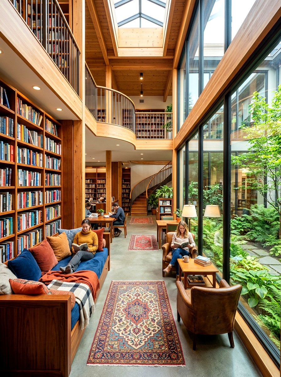 Reading Nook Atrium - 30 atrium house ideas