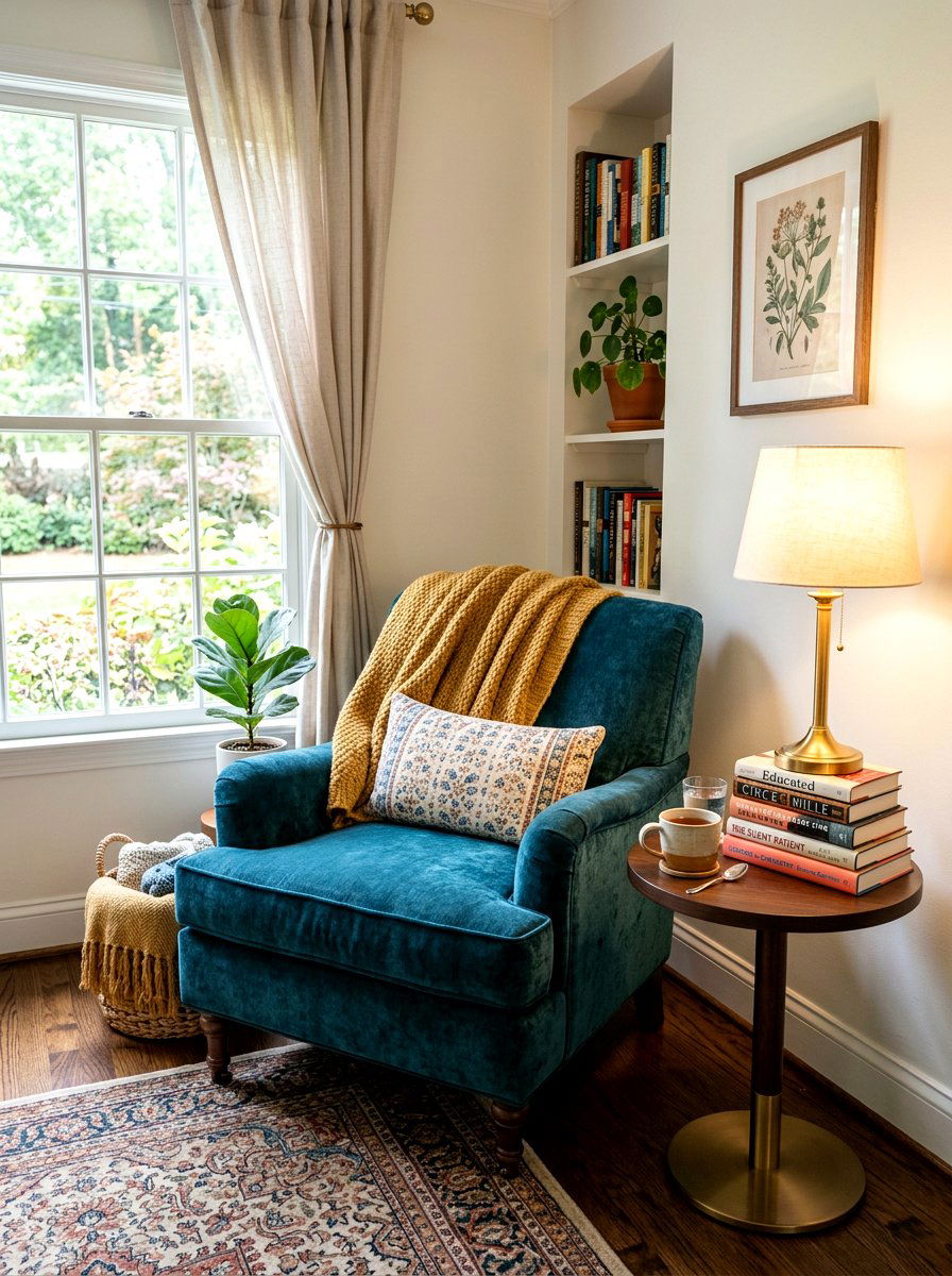 Reading Nook Corner - 30 decorative object styling ideas