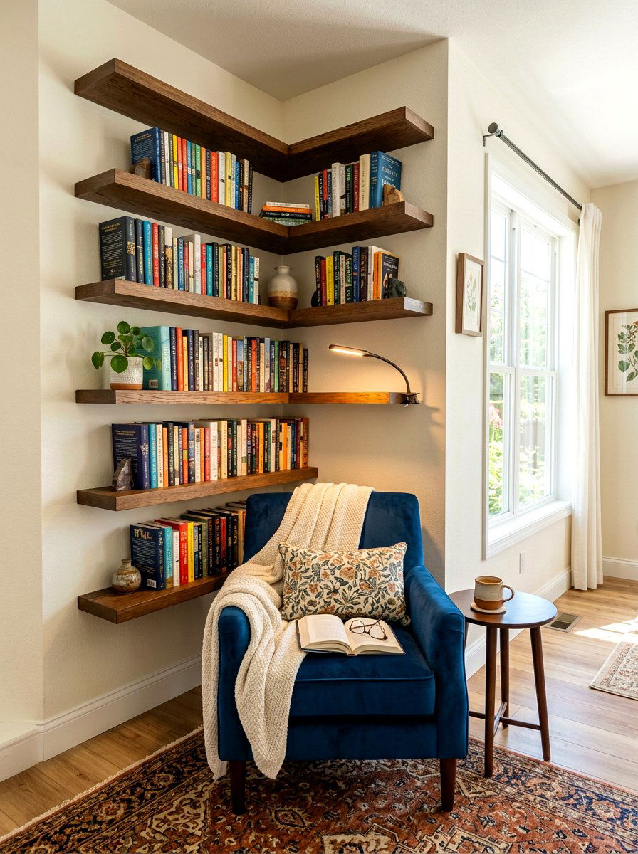 30 Floating Shelf Ideas to Display Books, Art, and Style