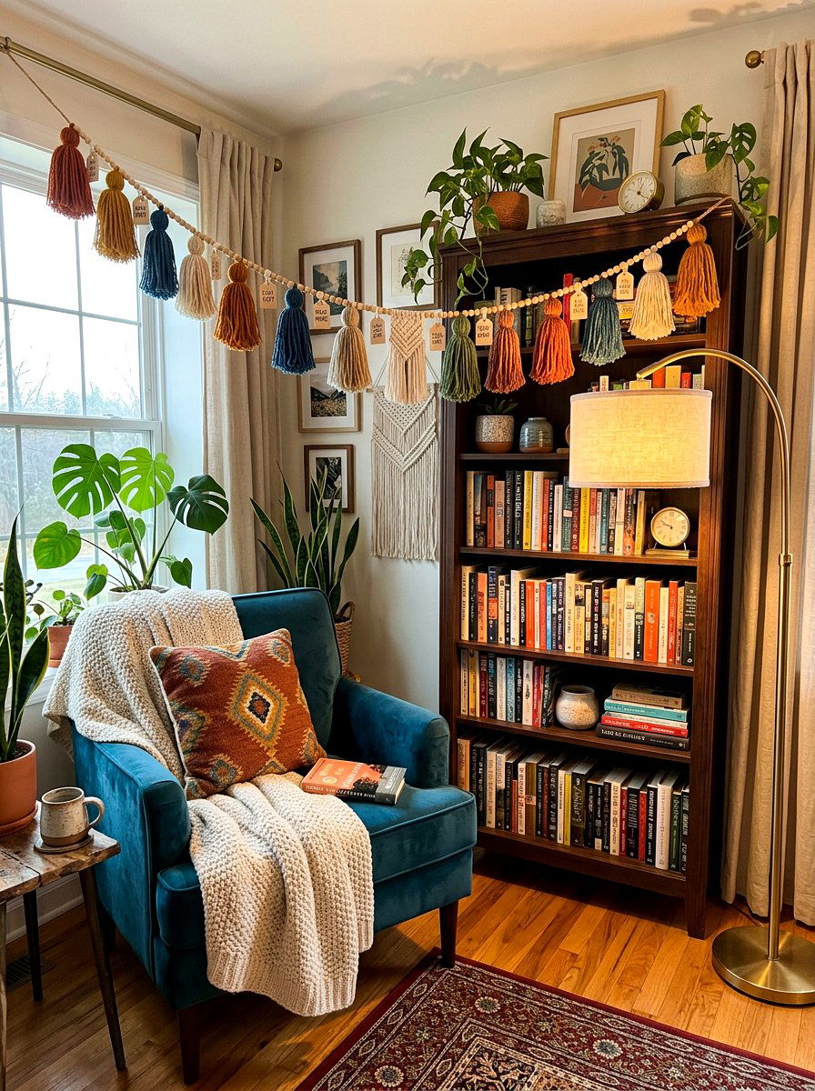 Reading Nook Garland - 30 garland styling ideas