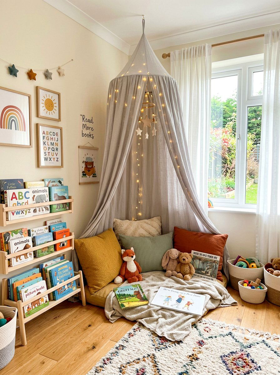Reading Nook Kids Room - 30 kids room ideas
