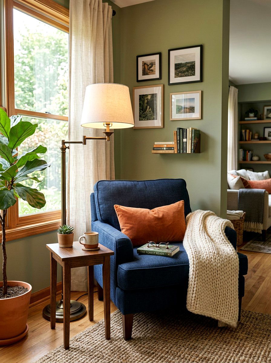Reading Nook Living Room Floor Lamp - 30 layered lamp living room ideas