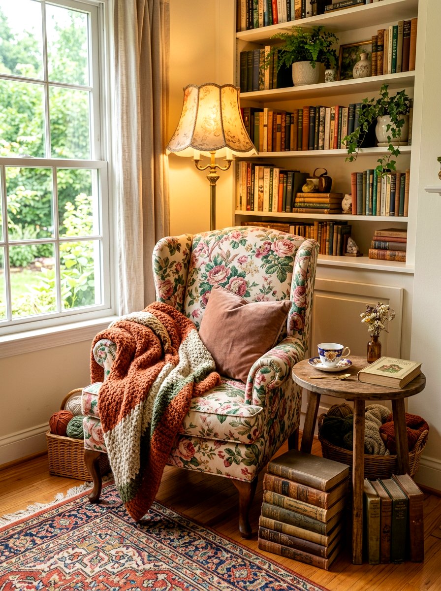 Reading Nook Living Room - 30 grandma core living room ideas