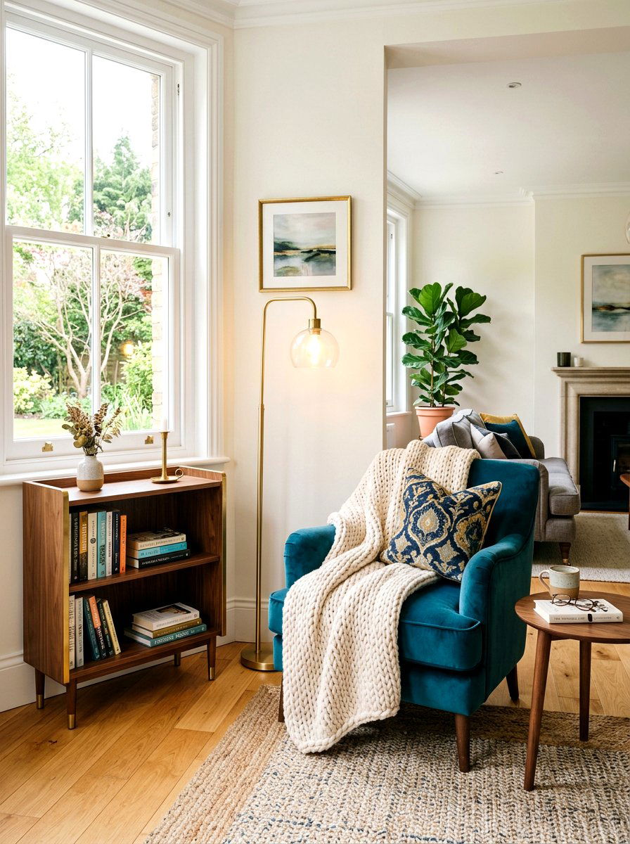 Reading Nook Living - 30 winter living room styling ideas