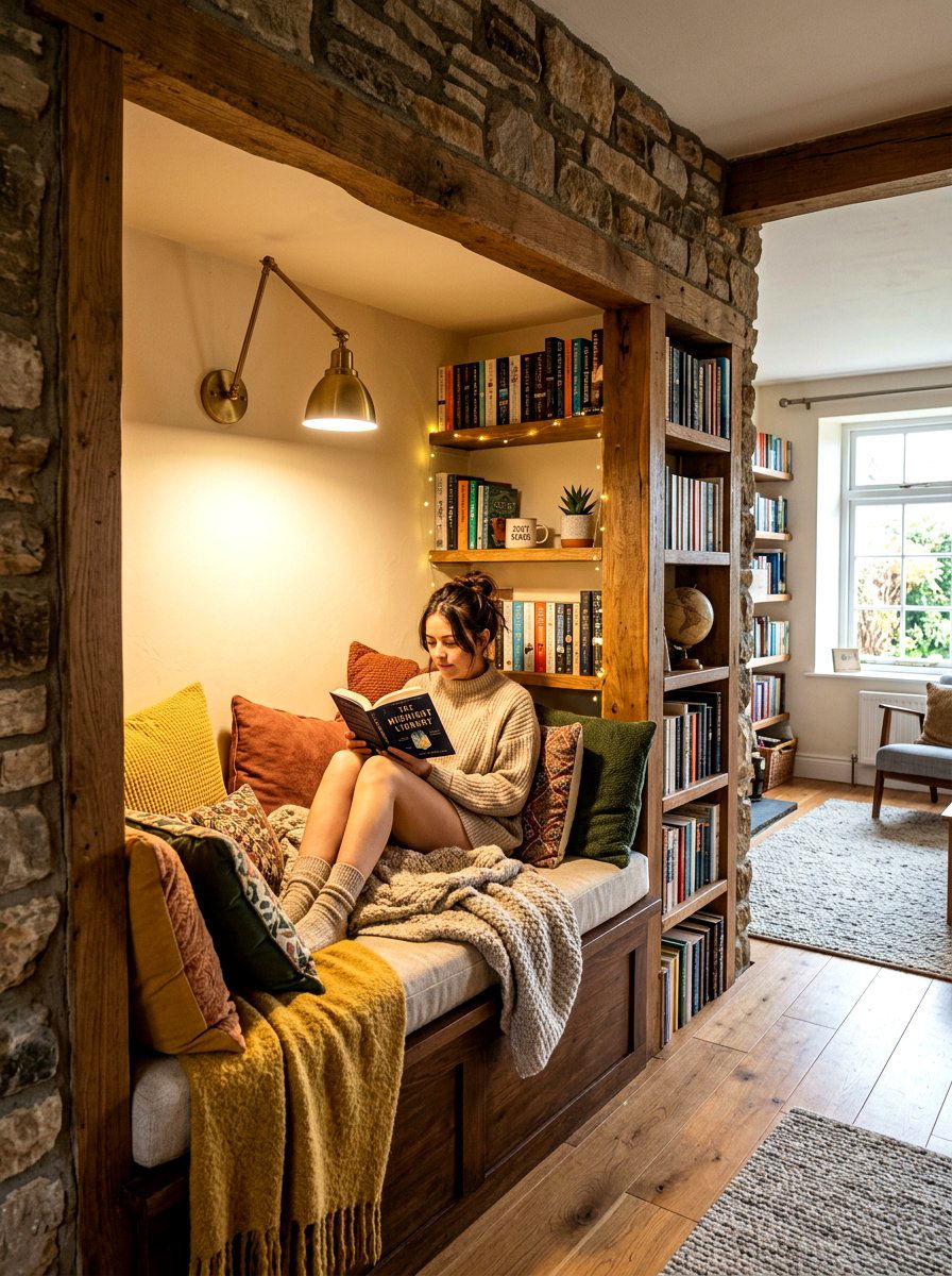Reading Nook Niche - 30 plaster wall niche ideas