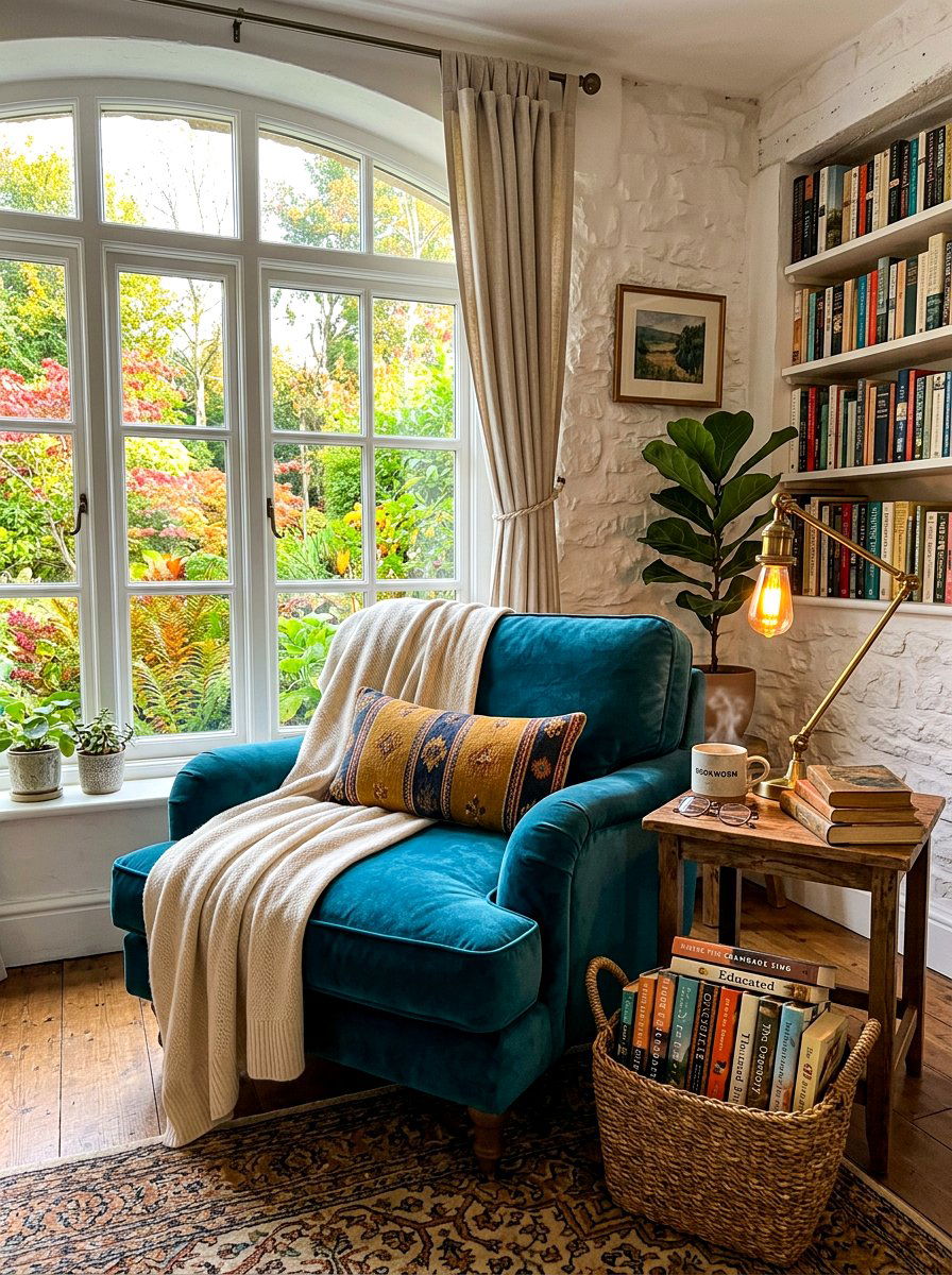 Reading Nook Sanctuary - 30 romantic hosting at home ideas