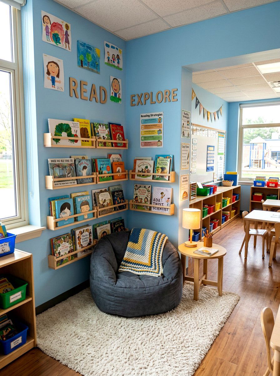 Reading Nook Schoolroom - 30 home schoolroom ideas