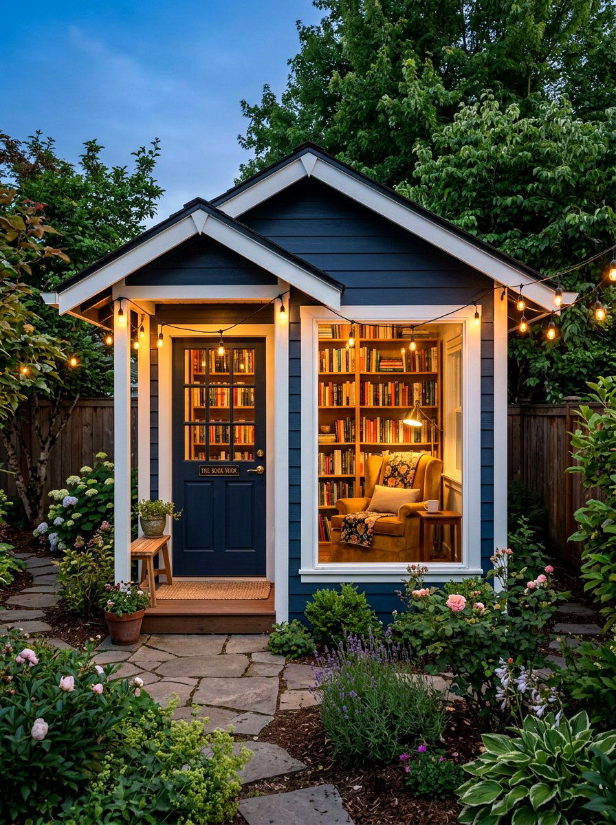Reading Nook She Shed - 30 she shed backyard aesthetic ideas