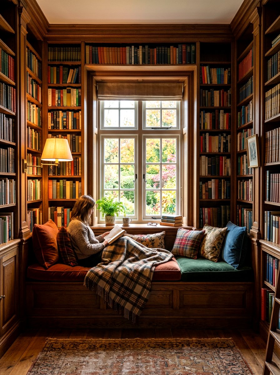 Reading Nook Shelf - 30 recessed shelf ideas