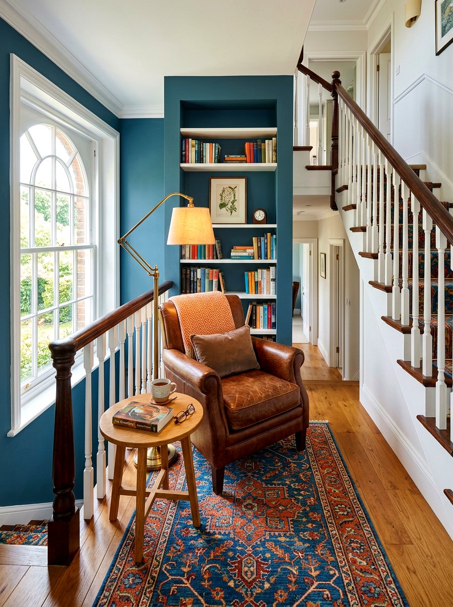 Reading Nook Stair Landing - 30 stair landing ideas
