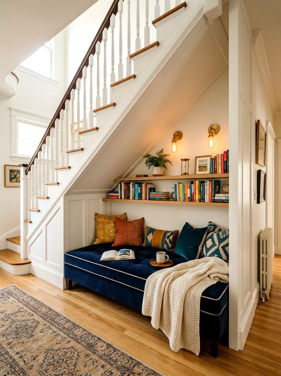 Reading Nook Under Stairs - 30 cozy nook under stairs ideas