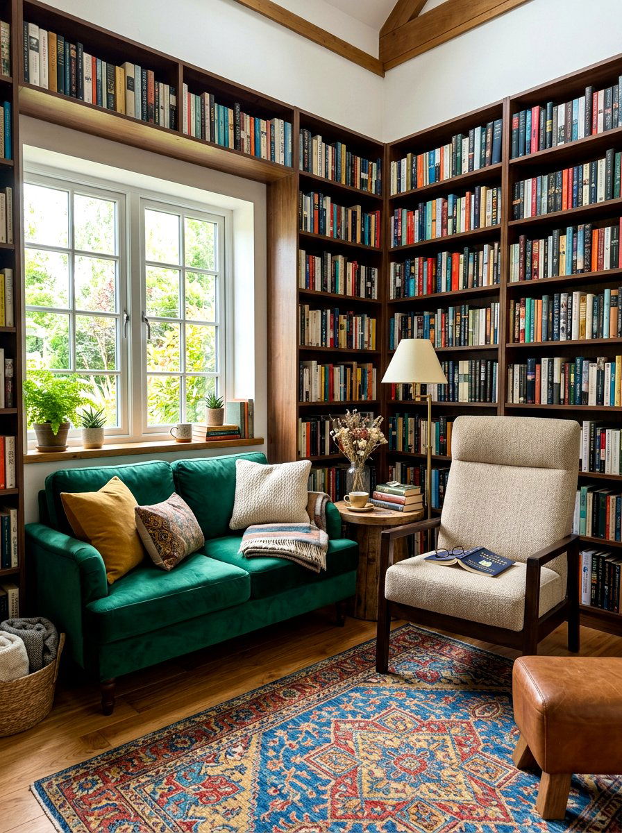 Reading Nook With Loveseat and Chair - 30 loveseat and chair layout ideas