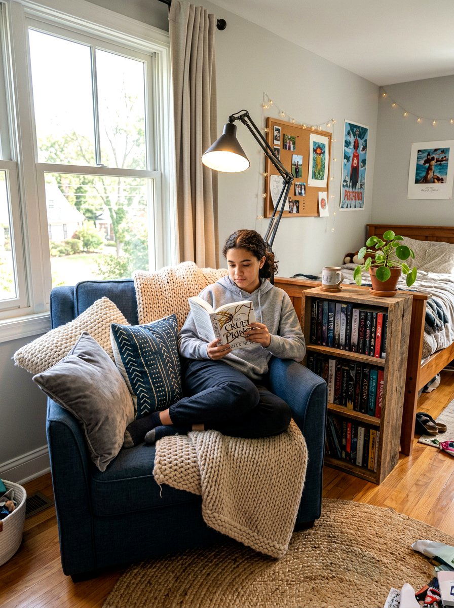Reading Nook With Pillows - 30 boho teen room ideas