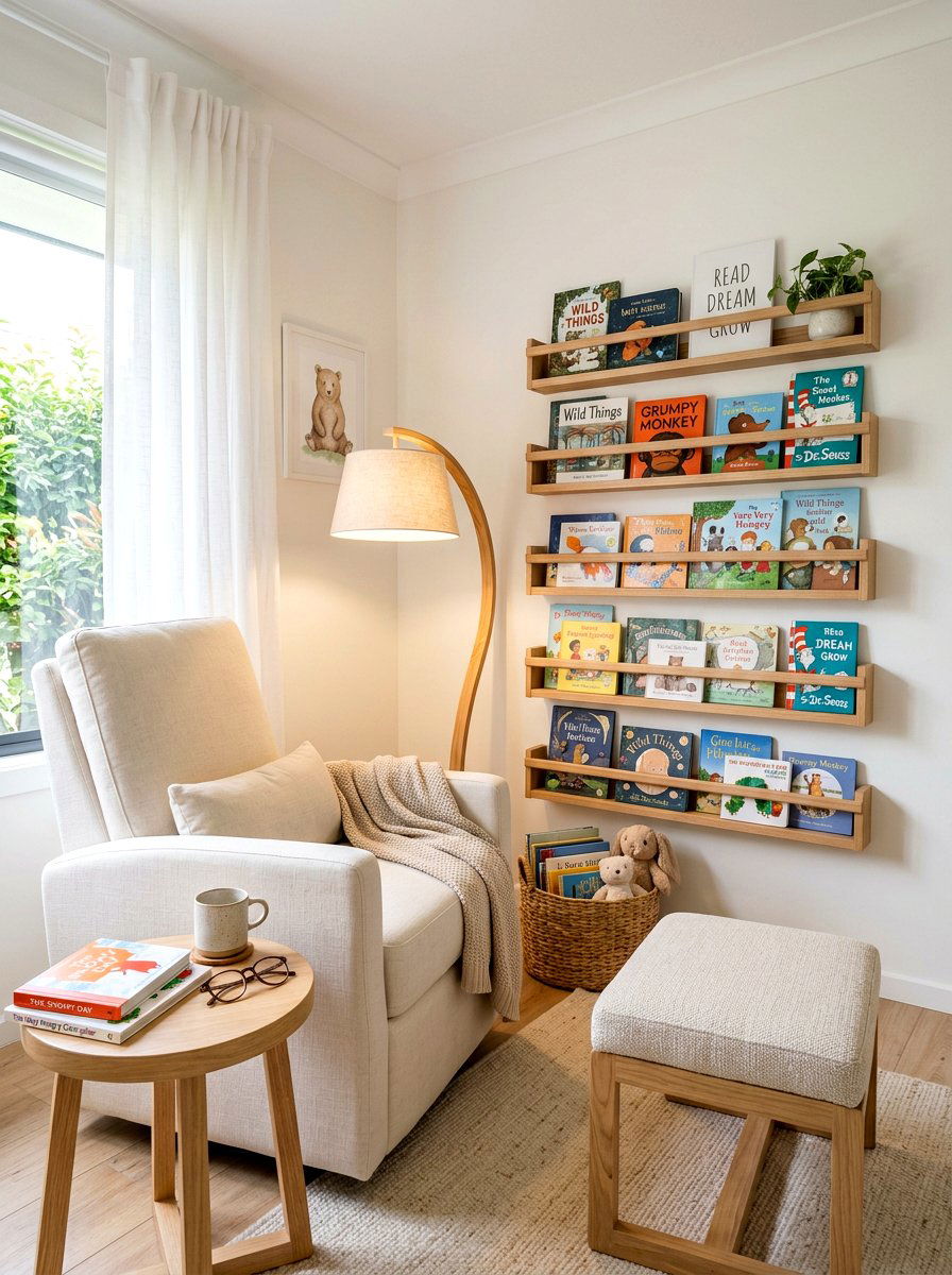 Reading Nursery - 30 minimalist nursery ideas