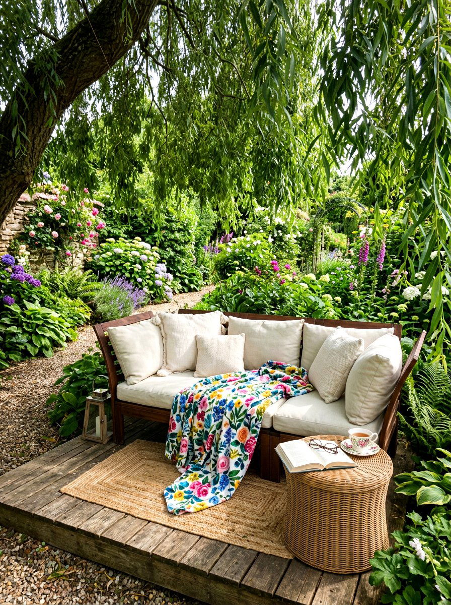 Reading nook garden retreat - 30 weekend garden retreat ideas