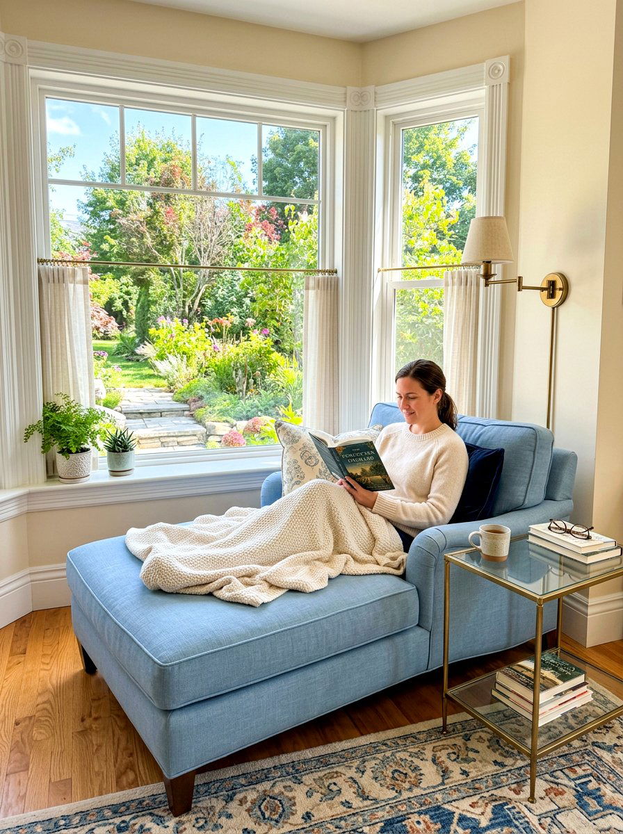 Reading nook under window - 30 bedroom reading corner ideas