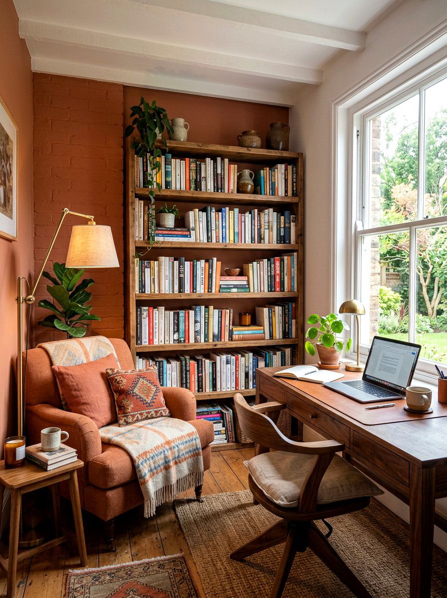 Reading nook workspace - 30 feminine home studio ideas
