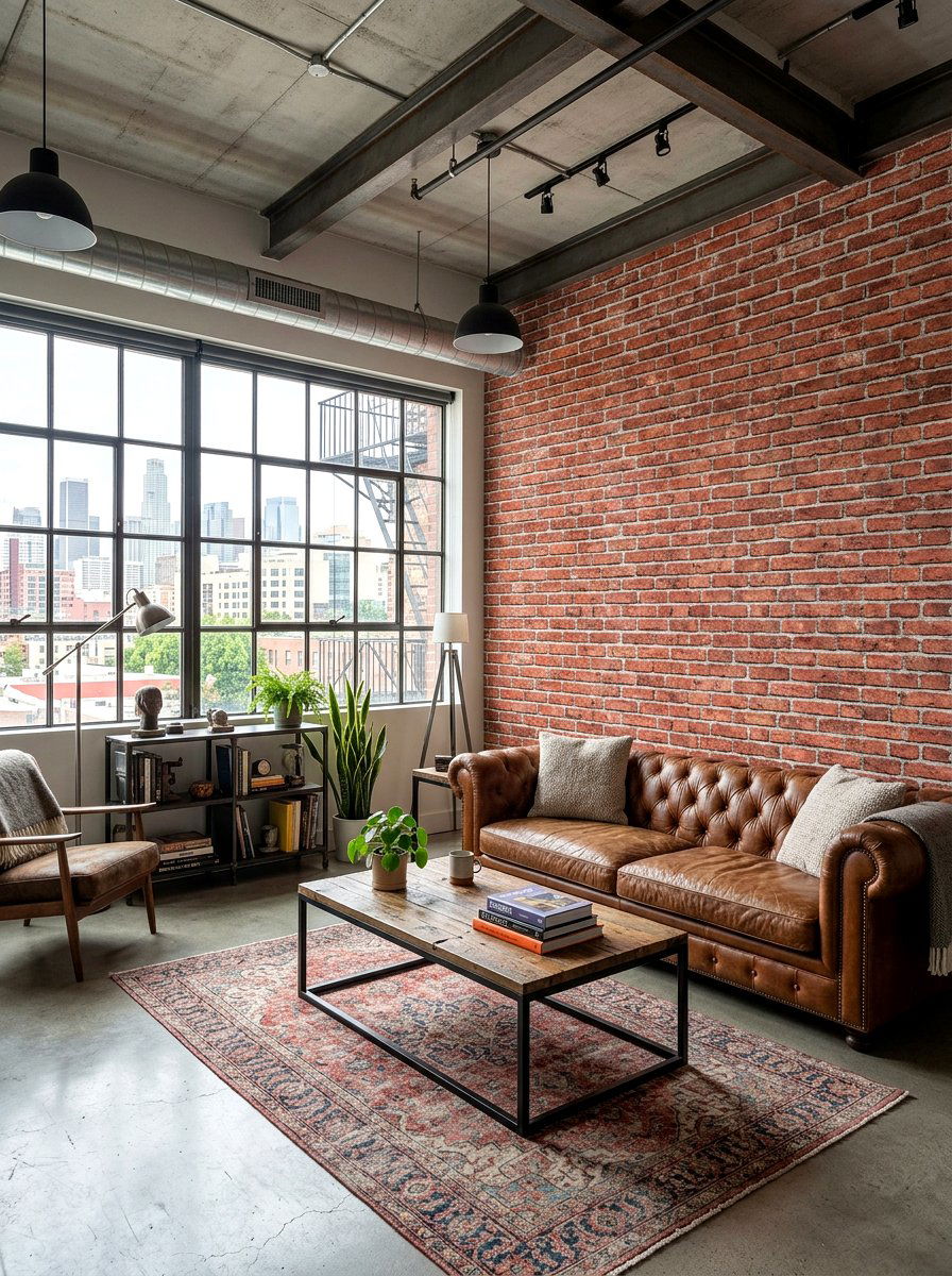 Realistic brick wallpaper loft - 30 wallpaper accent wall ideas