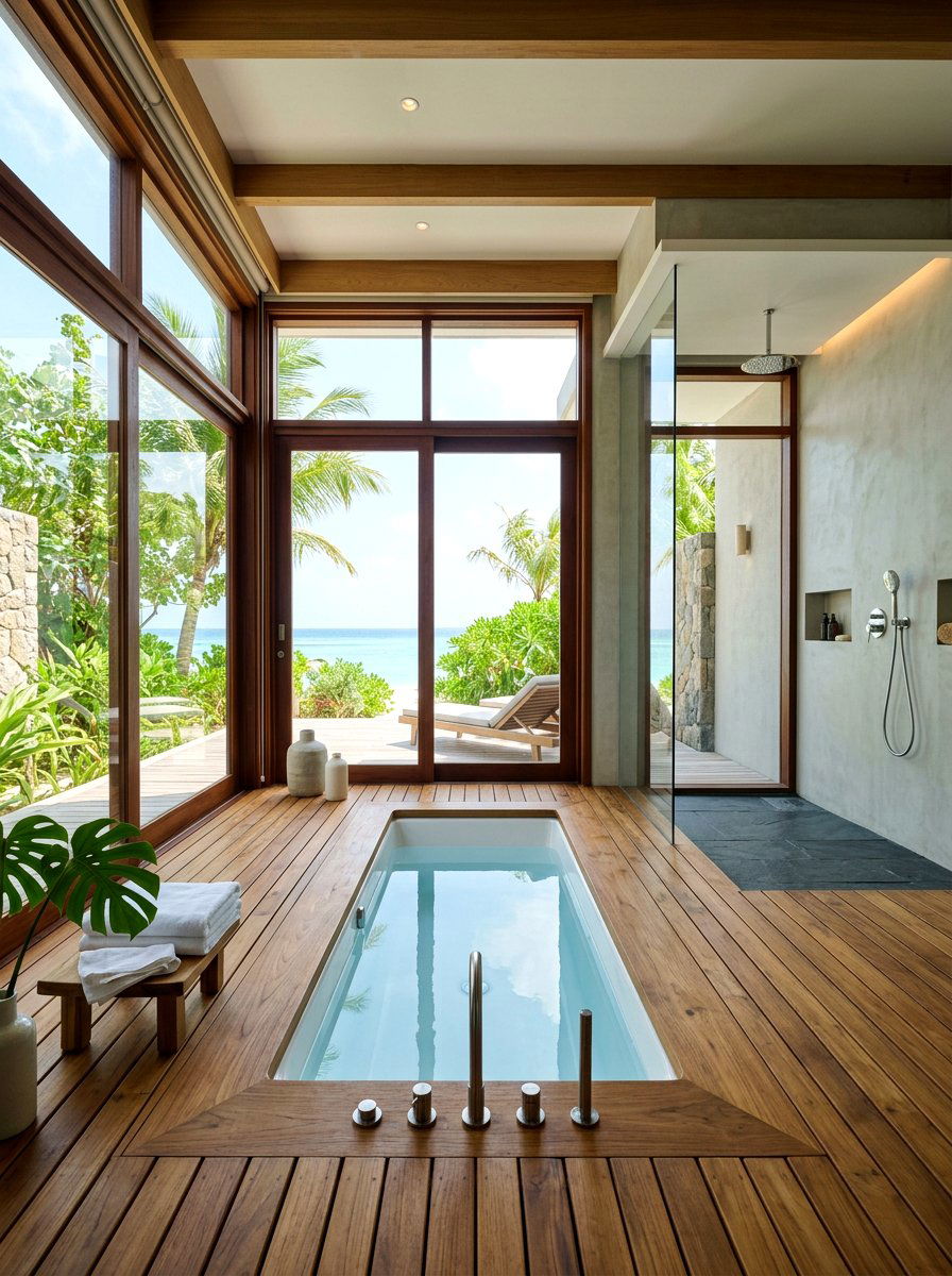 Recessed Bathtub - 30 cocoon bath ideas