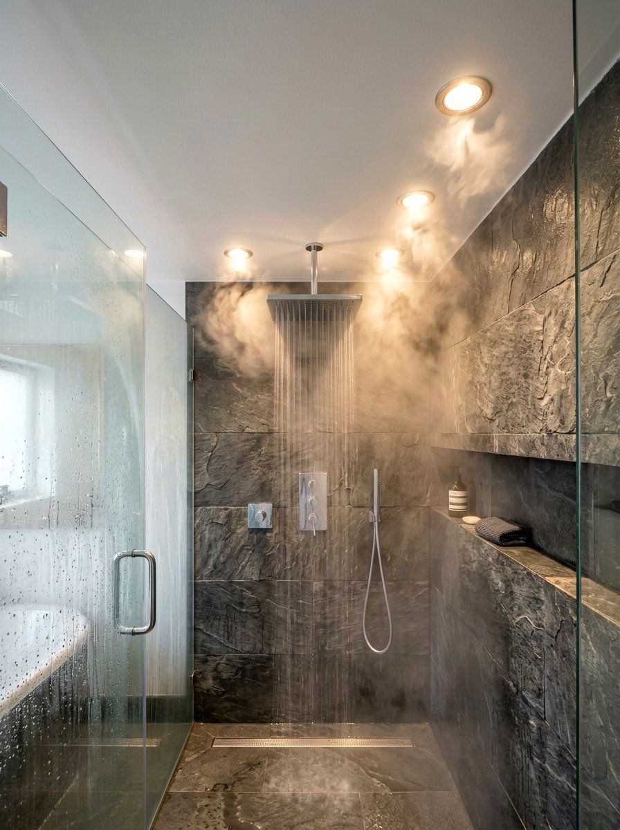 Recessed Ceiling Light - 30 steam shower ideas