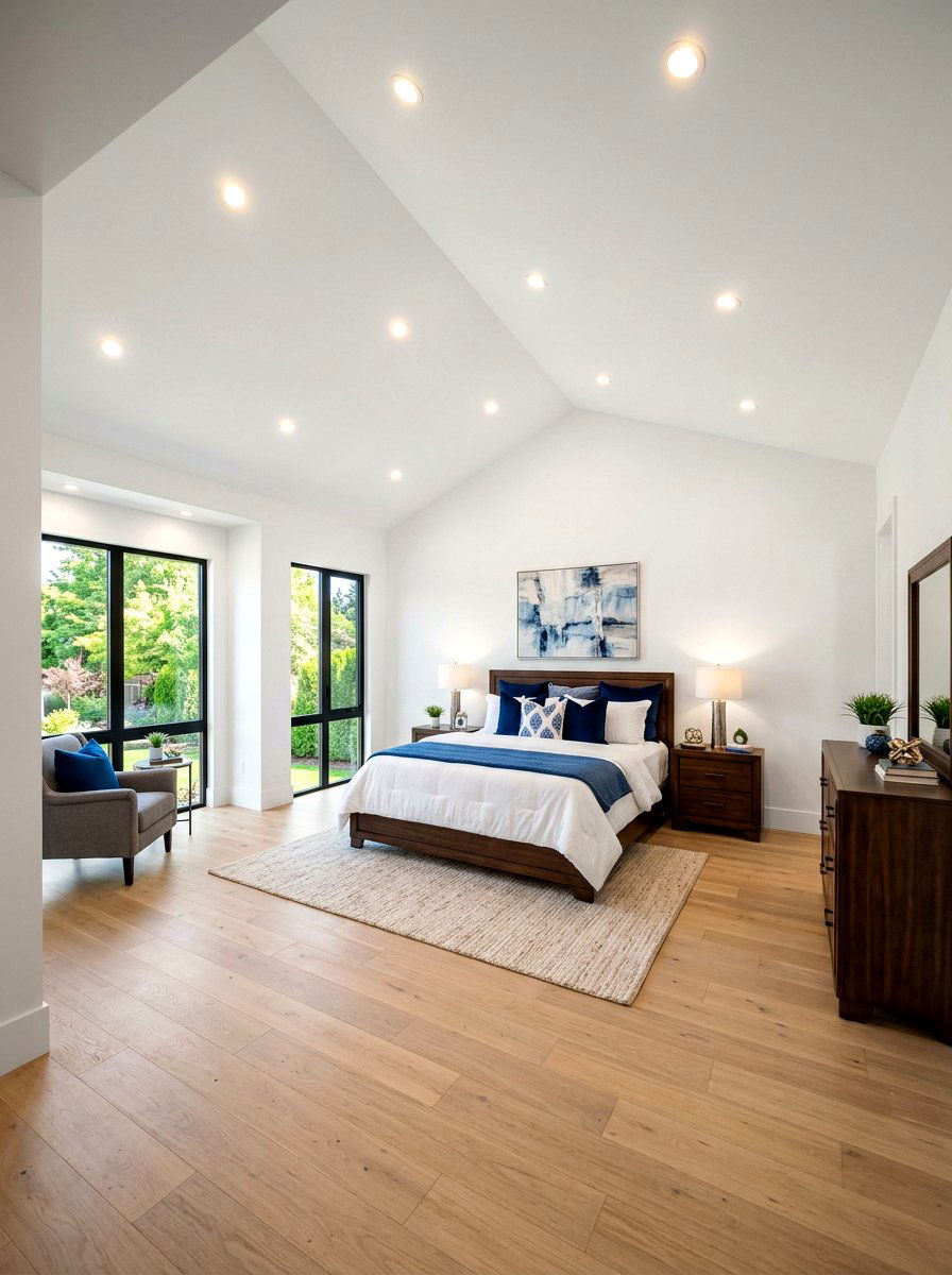 Recessed Ceiling Pot Lights - 30 ambient lighting bedroom ideas