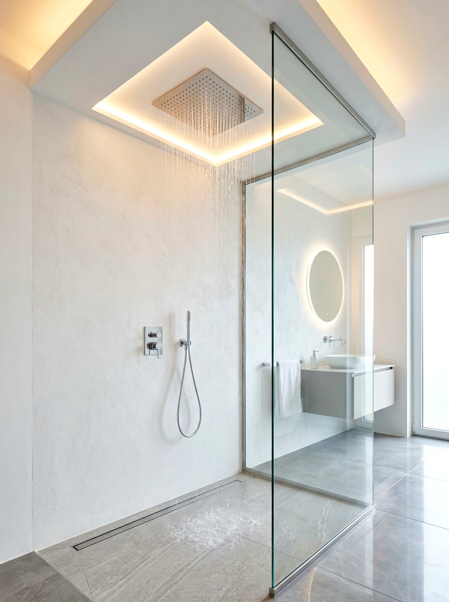 30 Rain Head Shower Bathroom Ideas for Spa-Style Relaxation