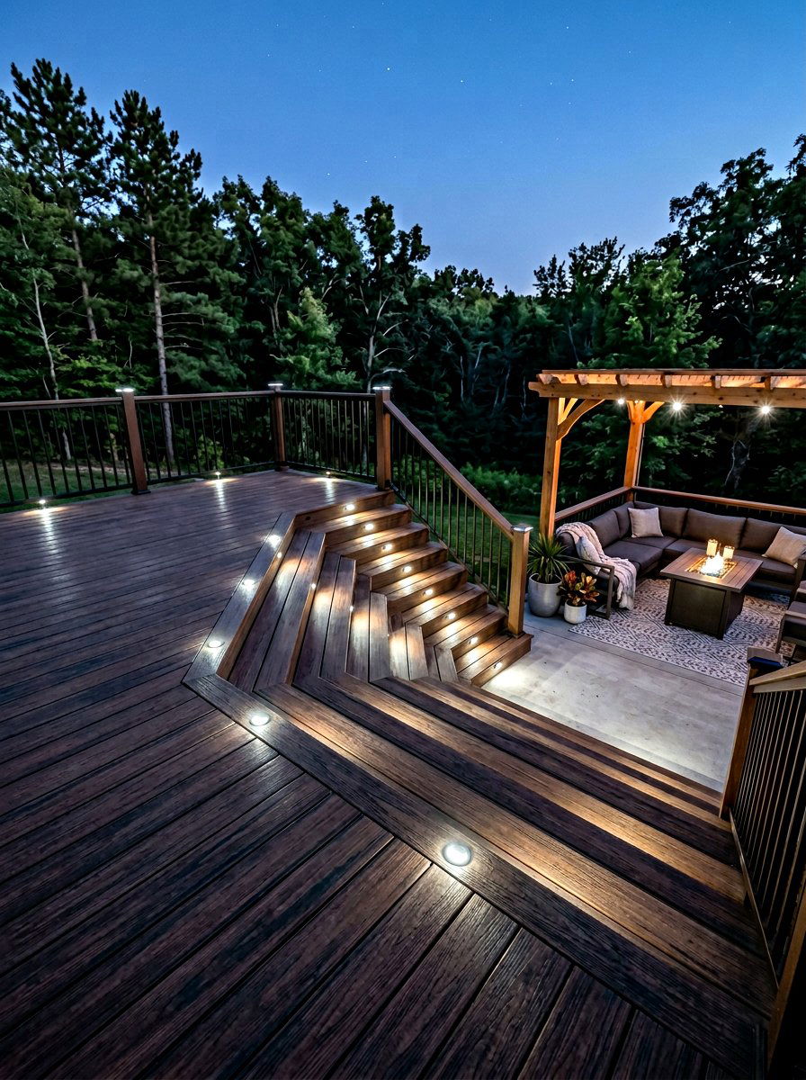 Recessed Deck Lighting - 30 deck makeover ideas
