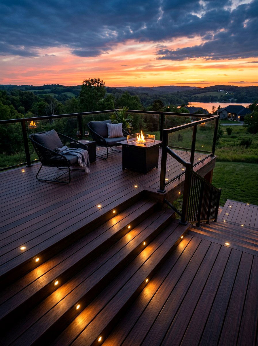 Recessed Deck Lighting - 30 backyard deck ideas