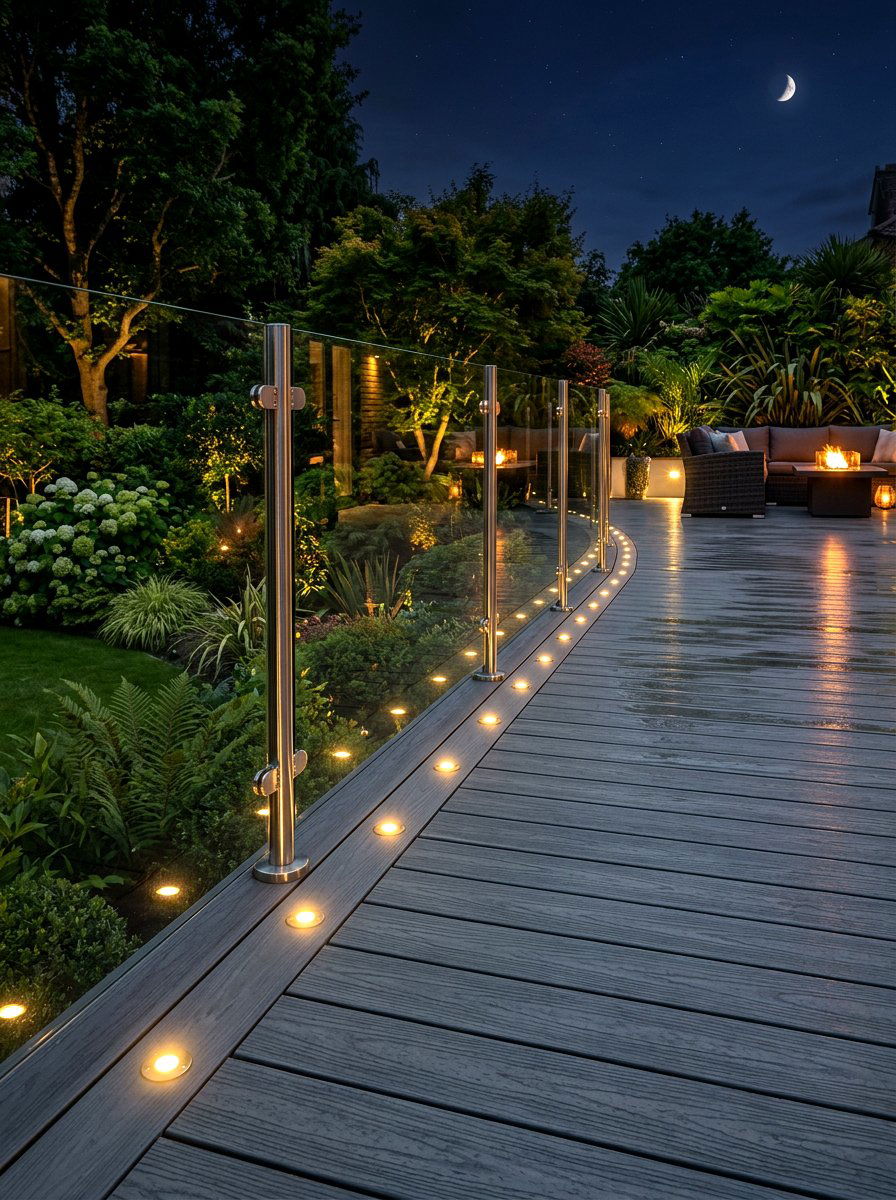 Recessed Deck Lights - 30 backyard lighting ideas