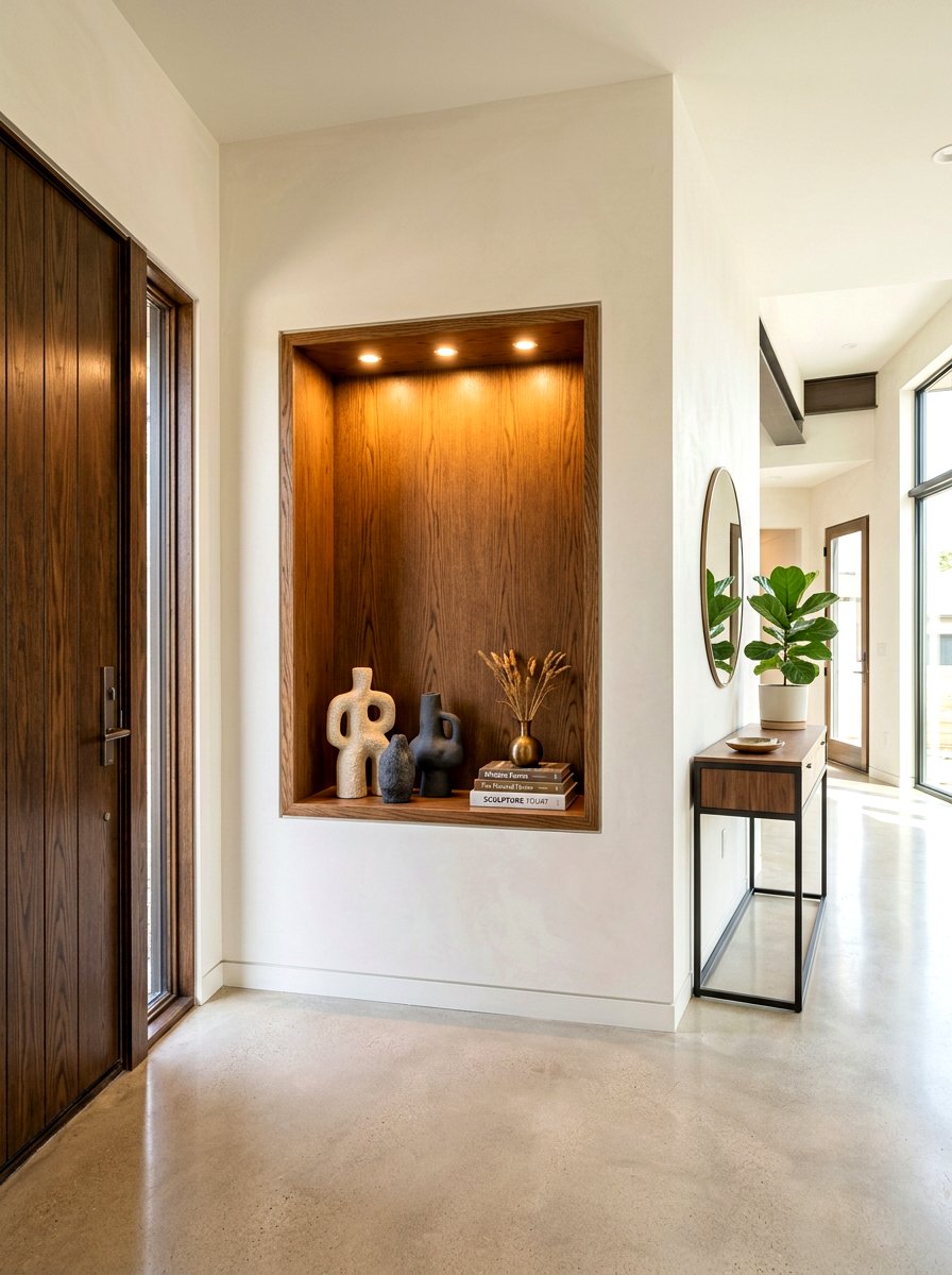 Recessed Entryway Wall Niche - 30 entryway storage ideas