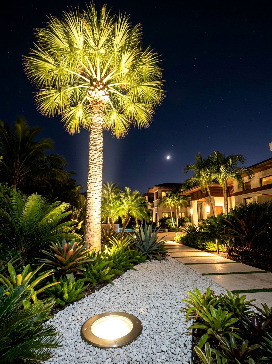 Recessed Ground Spotlight - 30 moody outdoor lighting ideas