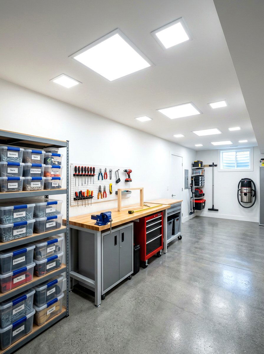 Recessed Panel Lighting - 30 workshop lighting ideas