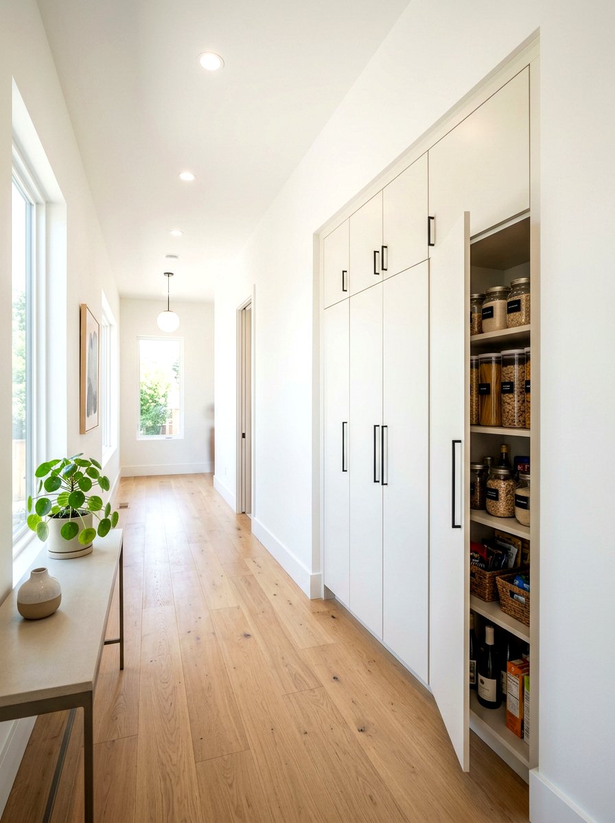 Recessed Pantry In Hallway - 30 hidden pantry ideas
