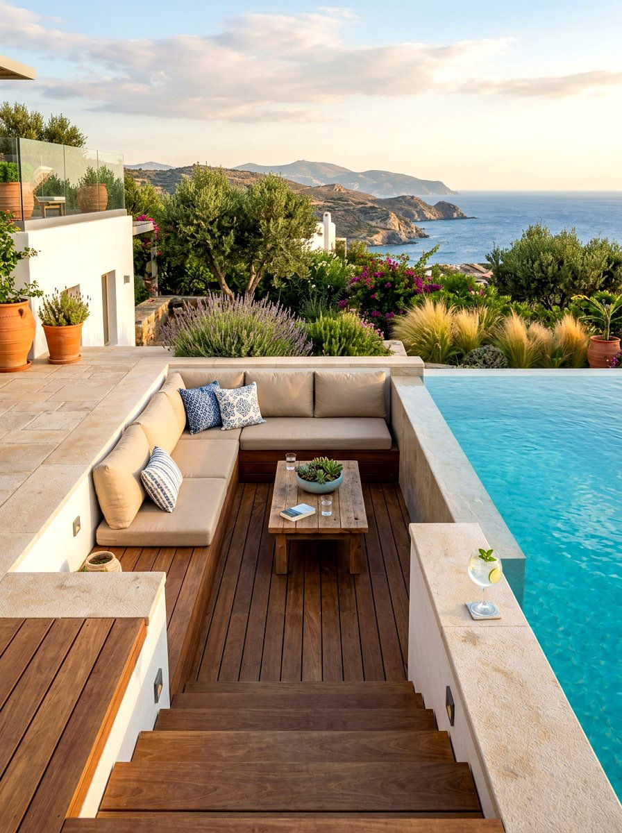 Recessed Pool Deck - 30 stock tank pool deck ideas