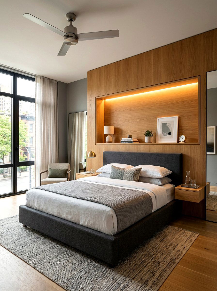 Recessed Shelf Lighting Bedroom - 30 earthy minimalist bedroom ideas