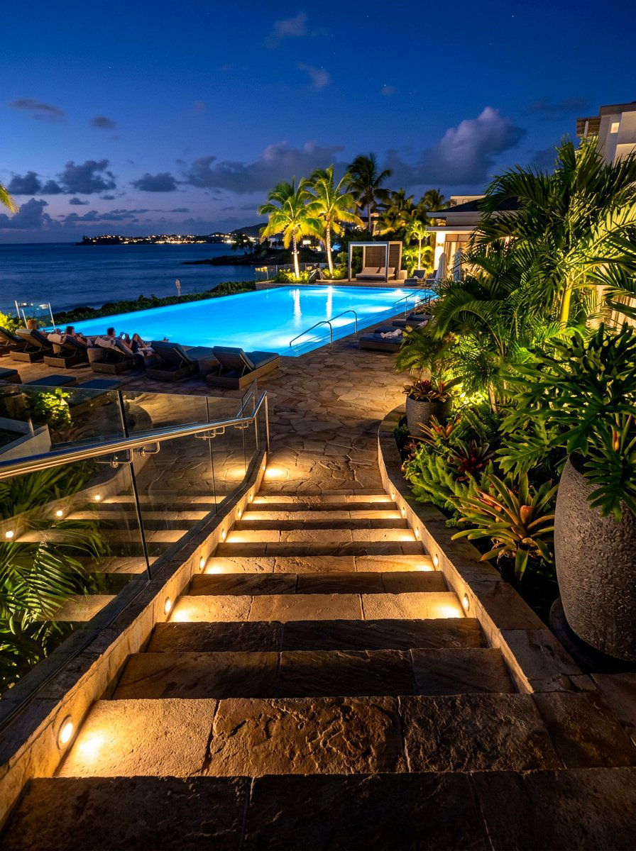Recessed Step Lighting - 30 cozy outdoor lighting ideas
