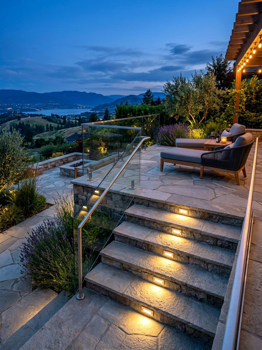 Recessed Step Lights - 30 patio lighting ideas