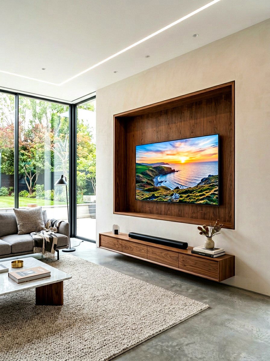Recessed TV Niche - 30 tv wall ideas